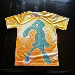 Sponge bob Meme Squidward Fancy Painting Gag gift funny Medium Tee Shirt